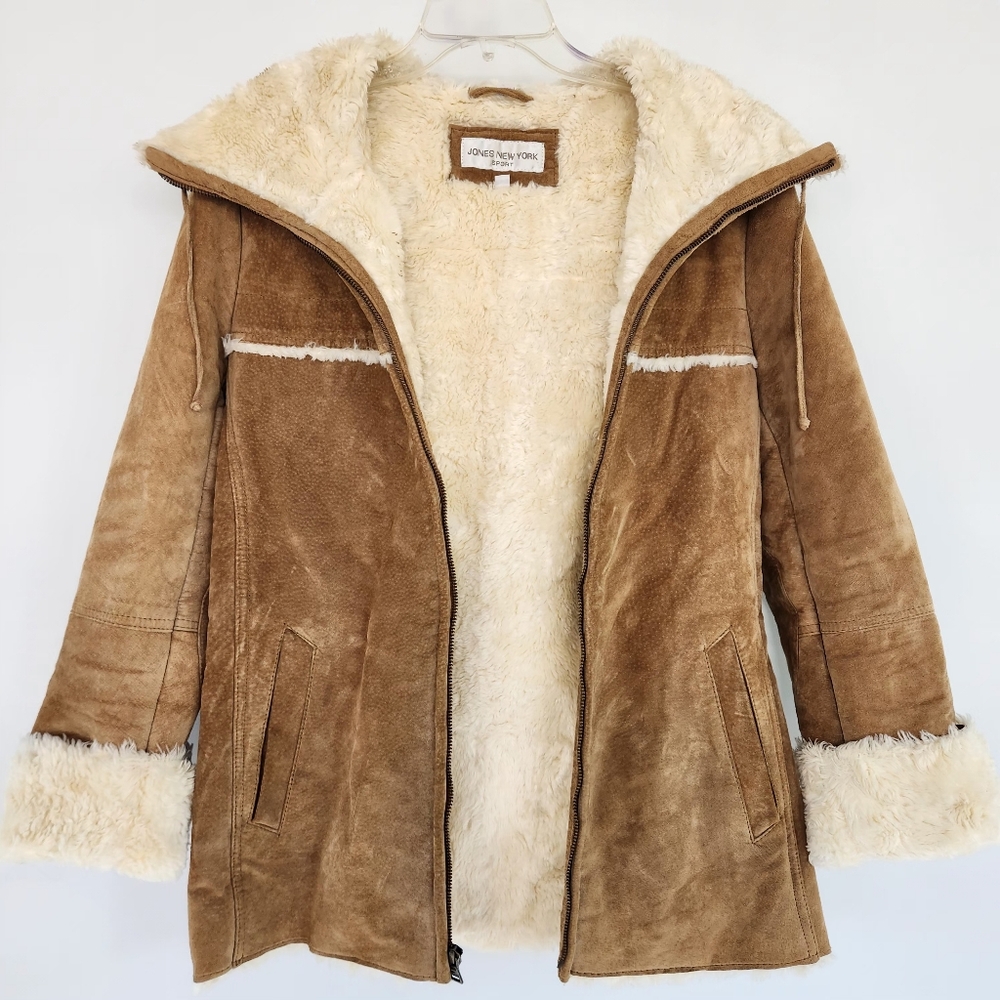 Jones New York Brown Teddy Jacket